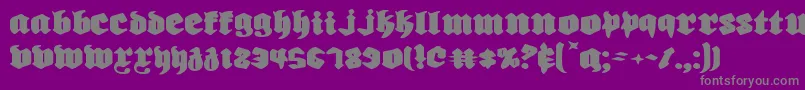 fuente Biergartene – Fuentes Grises Sobre Fondo Morado