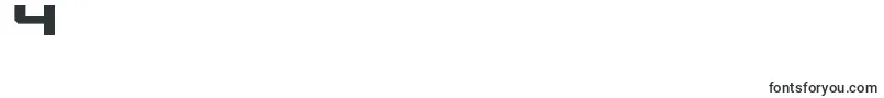 NewHorizons-Schriftart – Schriften für die Ziffer 4