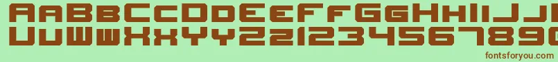 More about NewHorizons Font NewHorizons Font – Brown Fonts on Green Background