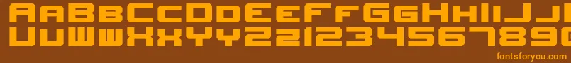 Lisätietoja NewHorizons-fontista NewHorizons-fontti – oranssit fontit ruskealla taustalla