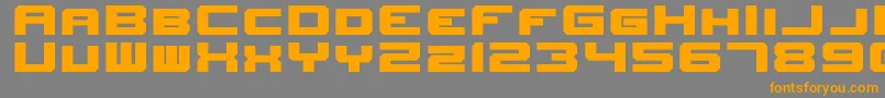 NewHorizons-fontti – oranssit fontit harmaalla taustalla