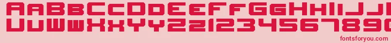fuente NewHorizons – Fuentes Rojas Sobre Fondo Rosa