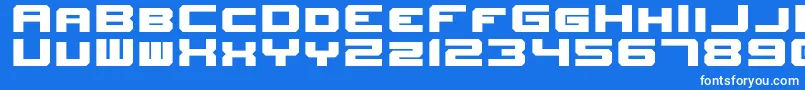 NewHorizons-fontti – valkoiset fontit sinisellä taustalla