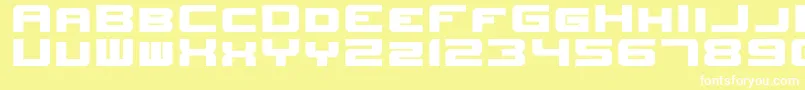 Подробнее о шрифте NewHorizons Шрифт NewHorizons – белые шрифты на жёлтом фоне