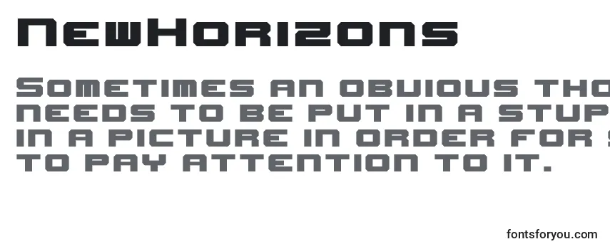 Обзор шрифта NewHorizons