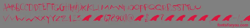 DkRavenheart Font – Red Fonts on Gray Background