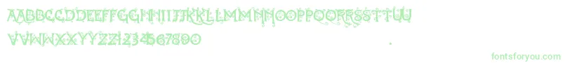 DearestDorothy Font – Green Fonts on White Background