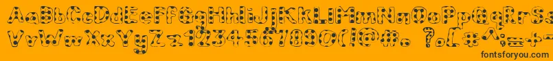 ChildrenInNeed Font – Black Fonts on Orange Background