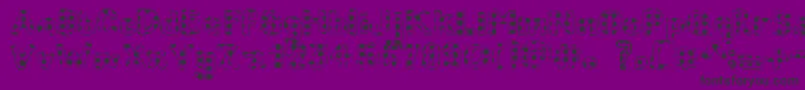 ChildrenInNeed Font – Black Fonts on Purple Background