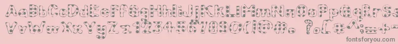 ChildrenInNeed Font – Gray Fonts on Pink Background