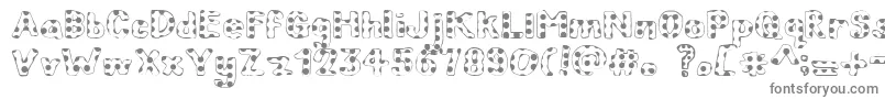 ChildrenInNeed Font – Gray Fonts on White Background