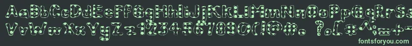 ChildrenInNeed Font – Green Fonts on Black Background