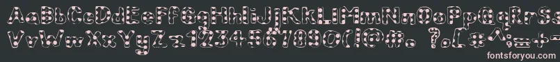 ChildrenInNeed Font – Pink Fonts on Black Background