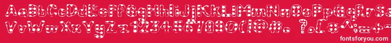 ChildrenInNeed Font – White Fonts on Red Background