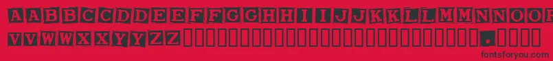 Smarw Font – Black Fonts on Red Background