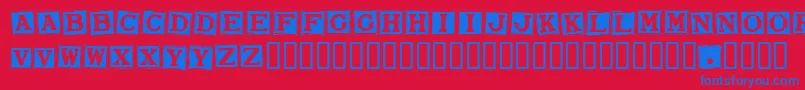 Smarw Font – Blue Fonts on Red Background