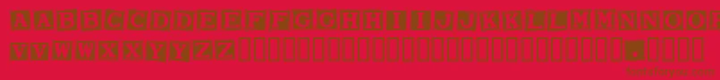 Smarw Font – Brown Fonts on Red Background