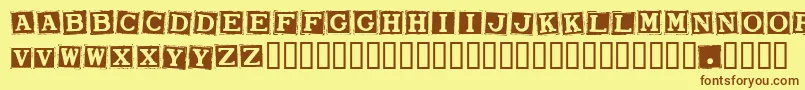 Smarw Font – Brown Fonts on Yellow Background