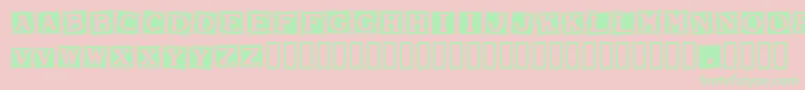Smarw Font – Green Fonts on Pink Background