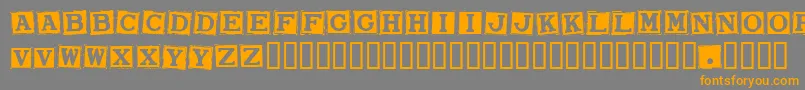 Smarw Font – Orange Fonts on Gray Background