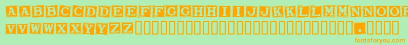 Smarw Font – Orange Fonts on Green Background
