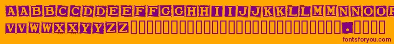 Smarw Font – Purple Fonts on Orange Background