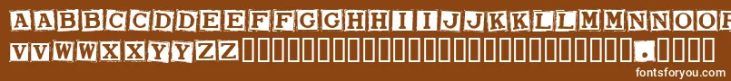 Smarw Font – White Fonts on Brown Background