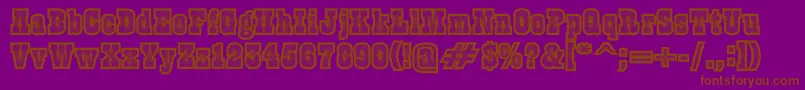 Burris Font – Brown Fonts on Purple Background