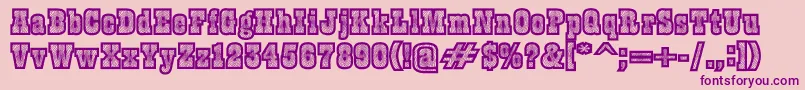 Burris Font – Purple Fonts on Pink Background