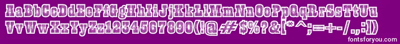 Burris Font – White Fonts on Purple Background