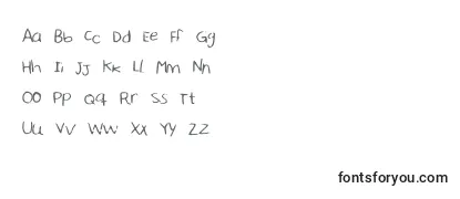 Schriftart Sharonhandwriting