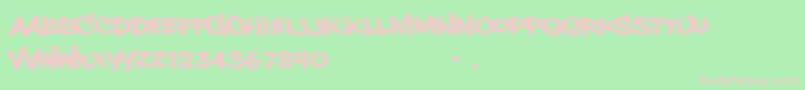 Phillysans Font – Pink Fonts on Green Background