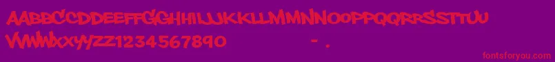 Lisätietoja Phillysans-fontista Phillysans-fontti – punaiset fontit violetilla taustalla