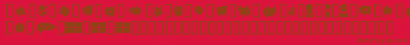 No Fear  Font – Brown Fonts on Red Background
