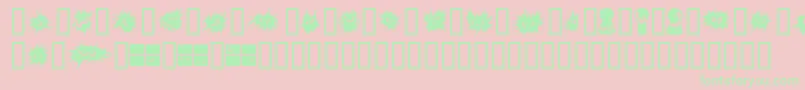 No Fear  Font – Green Fonts on Pink Background