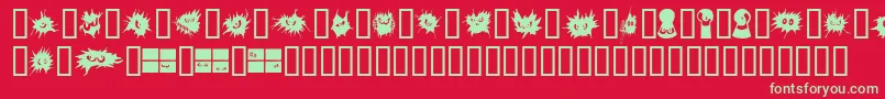 No Fear  Font – Green Fonts on Red Background