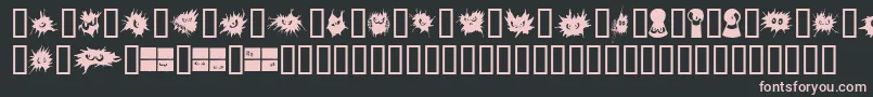 No Fear  Font – Pink Fonts on Black Background
