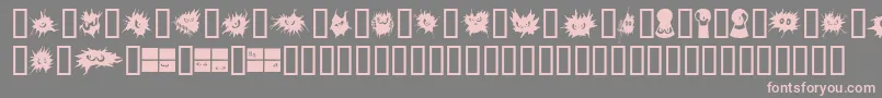No Fear  Font – Pink Fonts on Gray Background