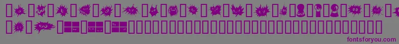No Fear  Font – Purple Fonts on Gray Background