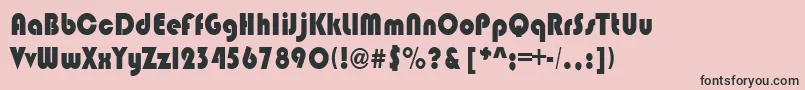 BrinlebRegular Font – Black Fonts on Pink Background