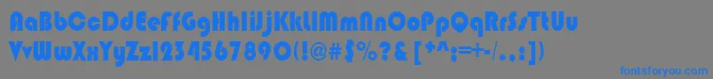 BrinlebRegular Font – Blue Fonts on Gray Background