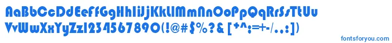 BrinlebRegular Font – Blue Fonts on White Background