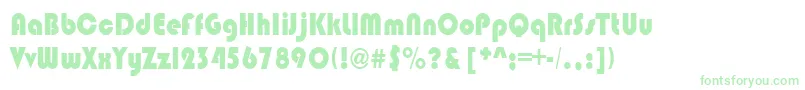 BrinlebRegular Font – Green Fonts on White Background