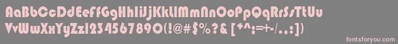 BrinlebRegular Font – Pink Fonts on Gray Background