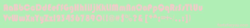 BrinlebRegular Font – Pink Fonts on Green Background