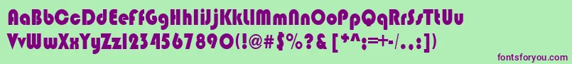 BrinlebRegular Font – Purple Fonts on Green Background