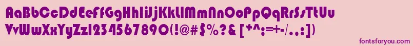 BrinlebRegular Font – Purple Fonts on Pink Background