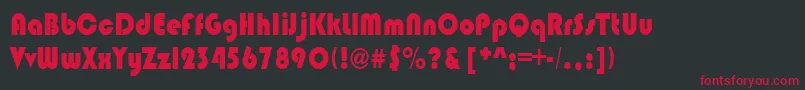 BrinlebRegular Font – Red Fonts on Black Background