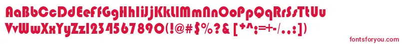 BrinlebRegular Font – Red Fonts on White Background