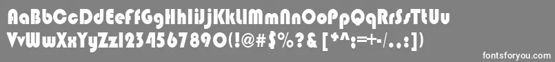 BrinlebRegular Font – White Fonts on Gray Background